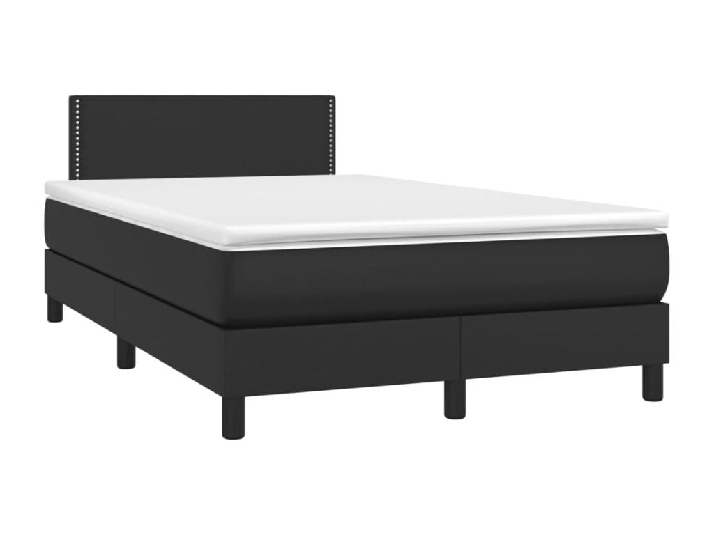 Matelas en similicuir noir, 120 x 200 cm