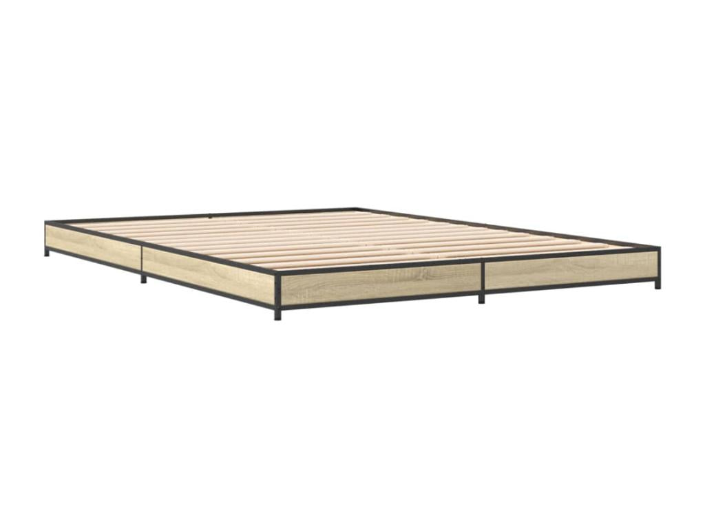 Matelas en bois de chêne brun, 135 x 190 cm