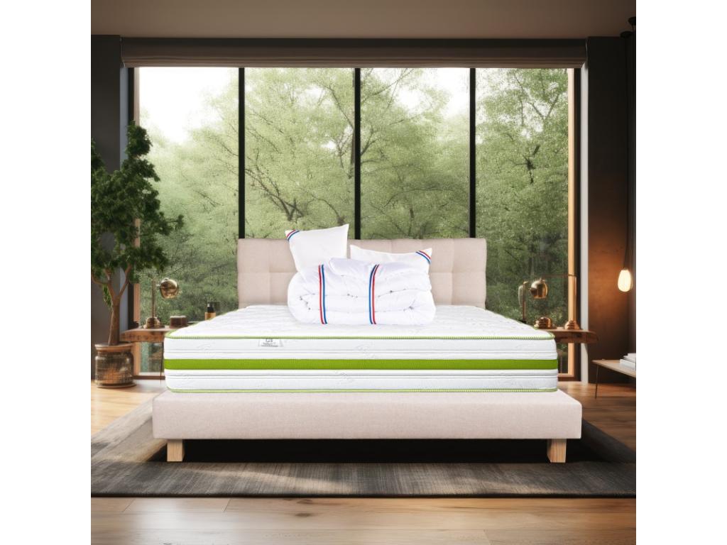 Matelas en fer beige, 140 x 200 cm