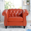 Fauteuil club Chesterfield en cuir PU Winston de Christopher Knight Home