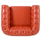 Fauteuil club Chesterfield en cuir PU Winston de Christopher Knight Home