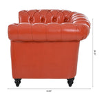 Fauteuil club Chesterfield en cuir PU Winston de Christopher Knight Home