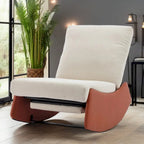 Fauteuil inclinable à bascule moderne GDFStudio avec repose-pieds