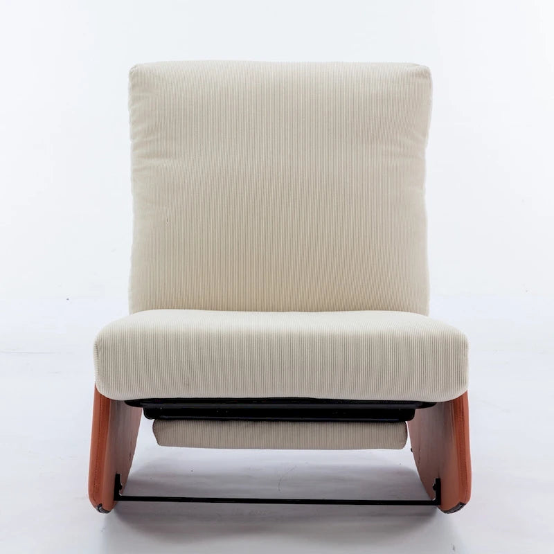 Fauteuil inclinable à bascule moderne GDFStudio avec repose-pieds