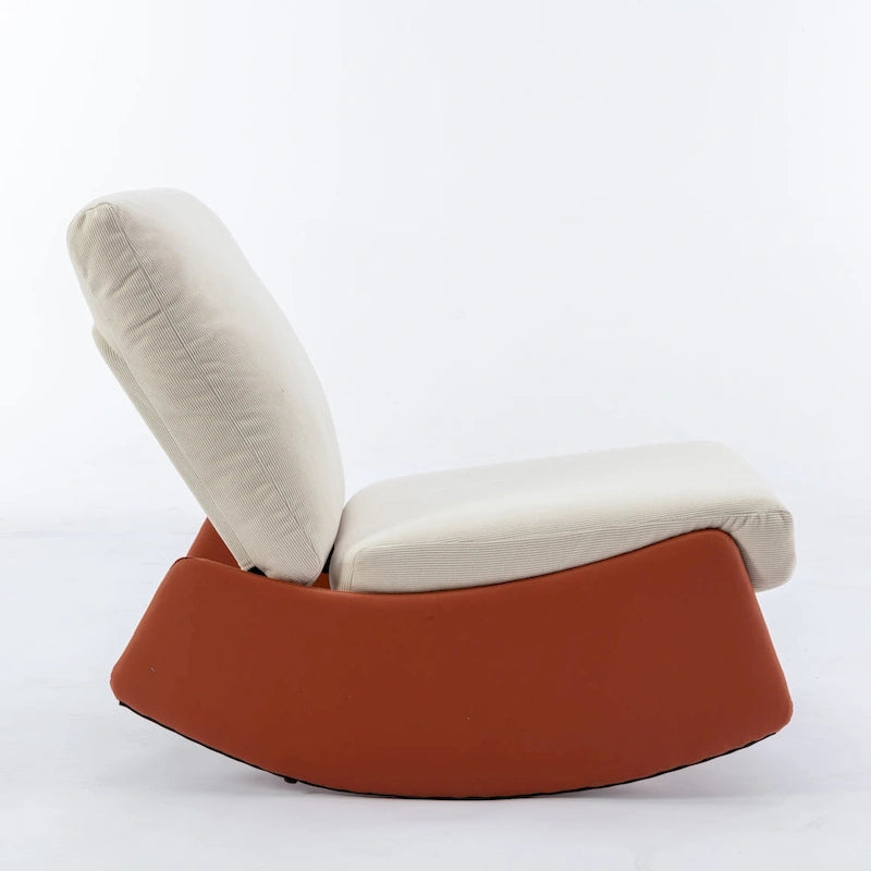 Fauteuil inclinable à bascule moderne GDFStudio avec repose-pieds