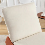 Fauteuil inclinable à bascule moderne GDFStudio avec repose-pieds