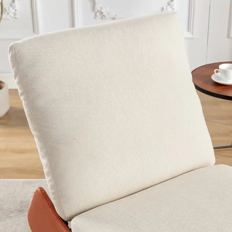 Fauteuil inclinable à bascule moderne GDFStudio avec repose-pieds