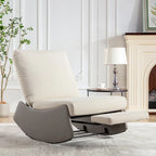 Fauteuil inclinable à bascule moderne GDFStudio avec repose-pieds