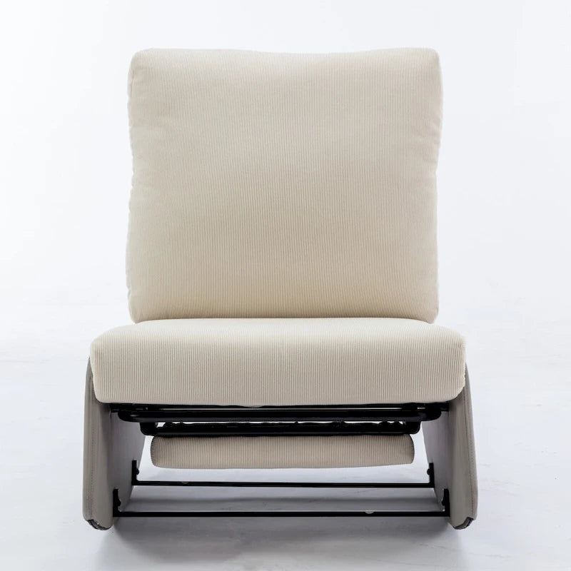 Fauteuil inclinable à bascule moderne GDFStudio avec repose-pieds