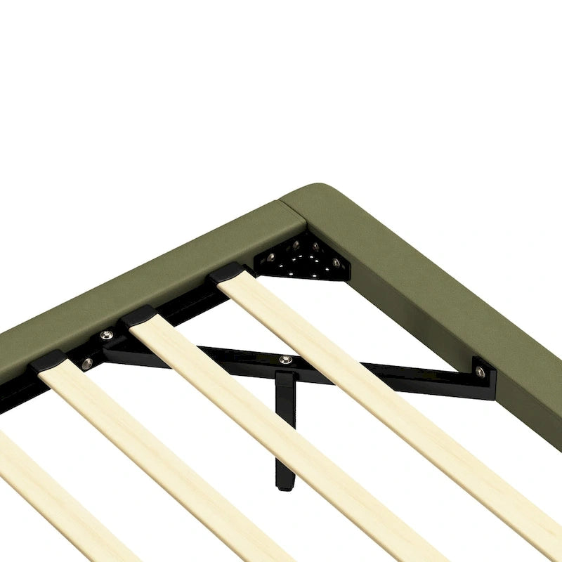 Ensemble lit suspendu Korli moderne en cuir capitonné avec tête de lit et éclairage LED par Christopher Knight Home