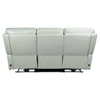 Canapé inclinable électrique zéro gravité en cuir véritable de 81,5 pouces avec appui-tête électrique et ports USB et USB-C.