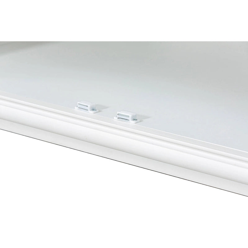 Vitrine de 75,25 pouces de haut avec portes doubles en verre trempé, style traditionnel, idéale pour le salon, la cuisine ou la maison.