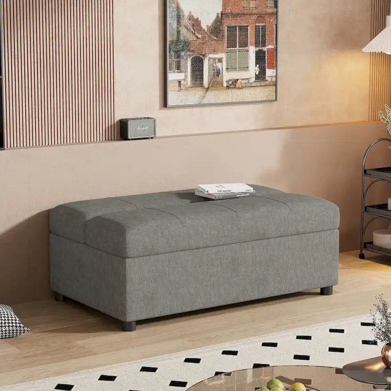 Lit-lit ottoman pliant polyvalent pour un hébergement confortable