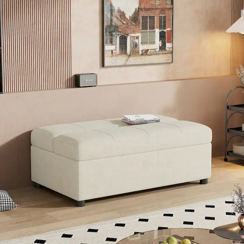 Lit-lit ottoman pliant polyvalent pour un hébergement confortable