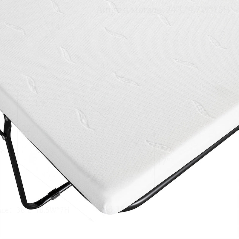 Lit-lit ottoman pliant polyvalent pour un hébergement confortable