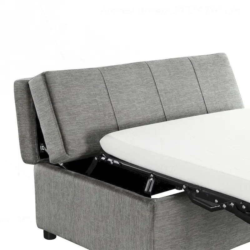 Lit-lit ottoman pliant polyvalent pour un hébergement confortable