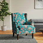 Fauteuil d'appoint rembourré à motifs pour salon