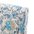 Fauteuil d'appoint rembourré à motifs pour salon