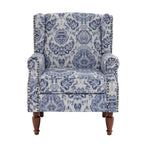 Fauteuil d'appoint rembourré à motifs pour salon