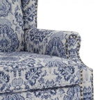 Fauteuil d'appoint rembourré à motifs pour salon