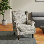Fauteuil d'appoint rembourré à motifs pour salon