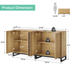 Buffet de style campagnard de 57,5 ​​pouces avec portes pour la cuisine