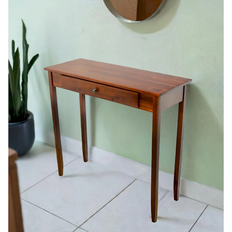 Table console à 1 tiroir en acacia massif Holly Hill de Porch &amp; Den
