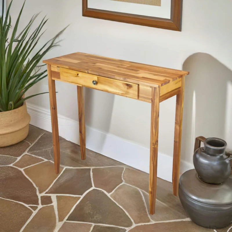 Table console à 1 tiroir en acacia massif Holly Hill de Porch &amp; Den