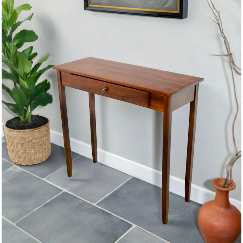 Table console à 1 tiroir en acacia massif Holly Hill de Porch &amp; Den