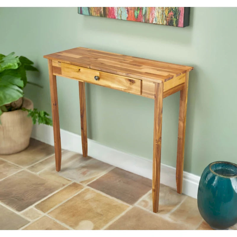 Table console à 1 tiroir en acacia massif Holly Hill de Porch &amp; Den