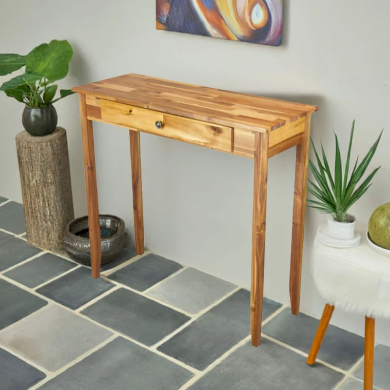 Table console à 1 tiroir en acacia massif Holly Hill de Porch &amp; Den