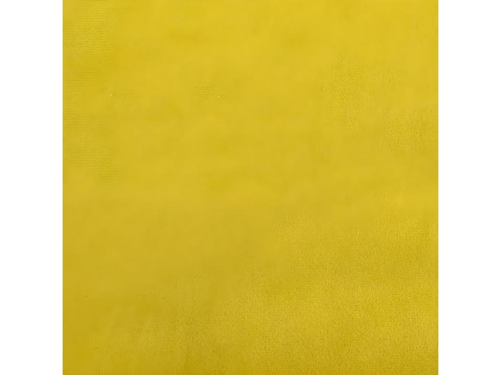 Lit en velours jaune, 90 x 200 cm