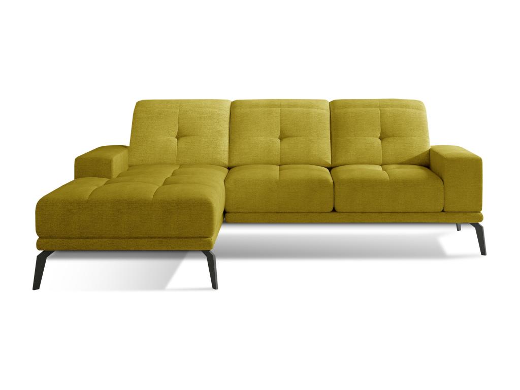 Canapé en tissu jaune