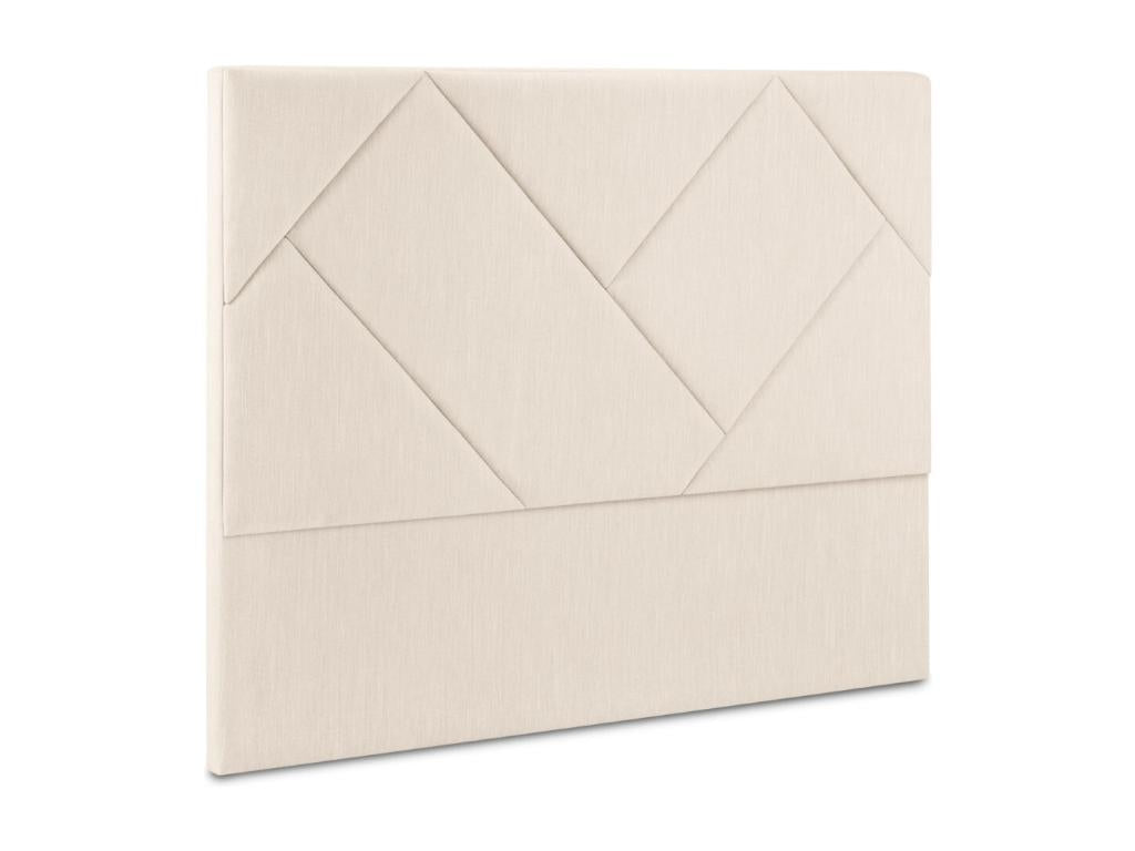 Lit en tissu beige, 180 x 8 x 120 cm