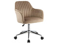 Fauteuil en velours beige