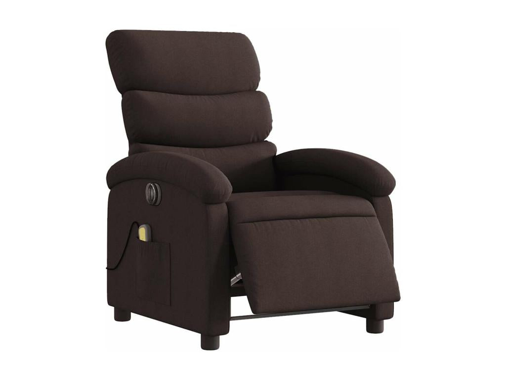 Fauteuil d'appoint en tissu marron