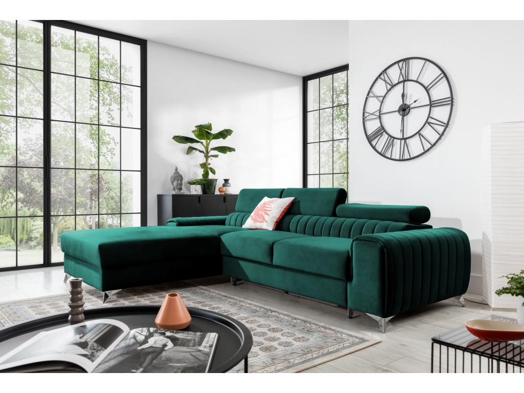 Canapé en tissu vert