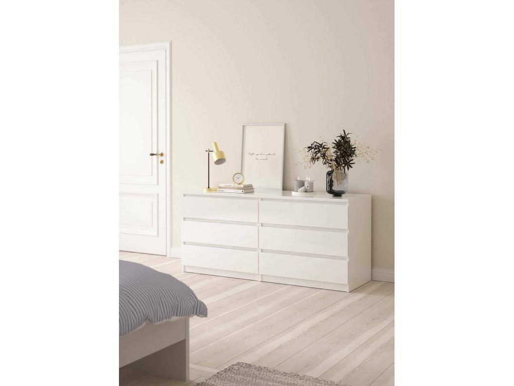 Buffet blanc, 154 x 50 cm