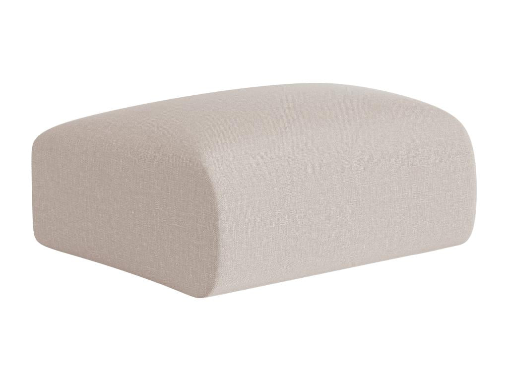 Pouf en tissu beige