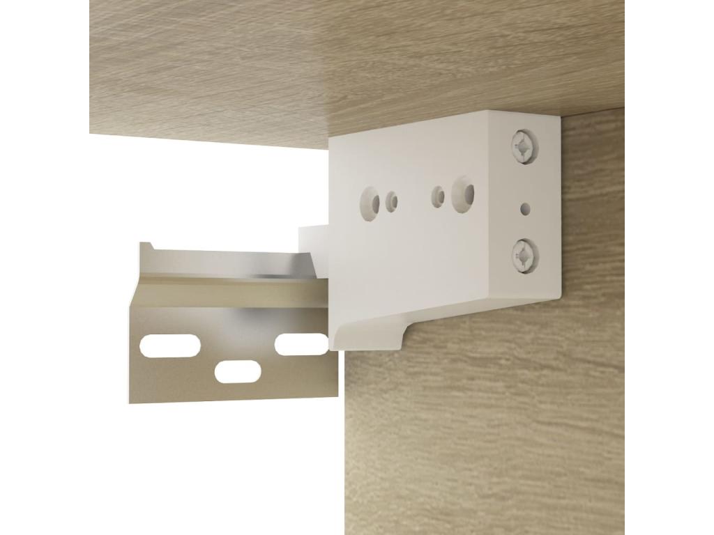 Meuble TV en chêne brun, 100 x 30 x 26,5 cm