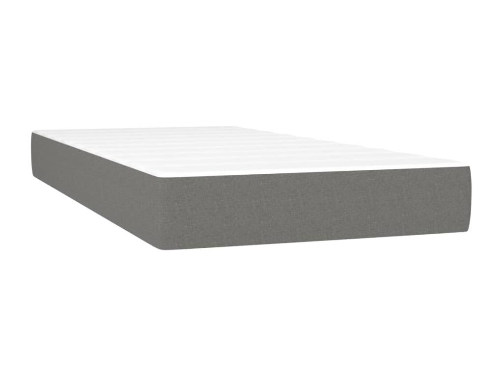 Matelas en tissu gris, 120 x 190 cm - dlz1766568342645