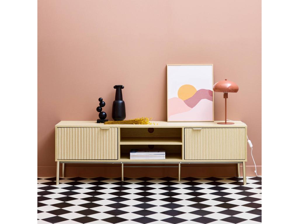 Meuble TV en métal naturel