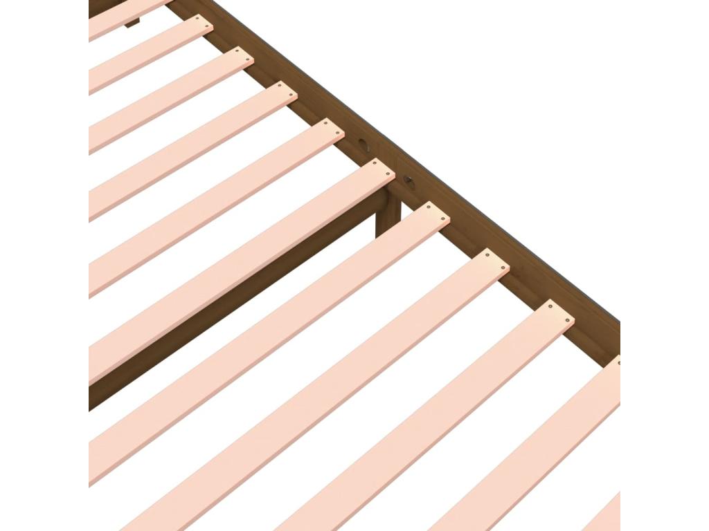 Matelas en bois massif marron, 200 x 200 cm