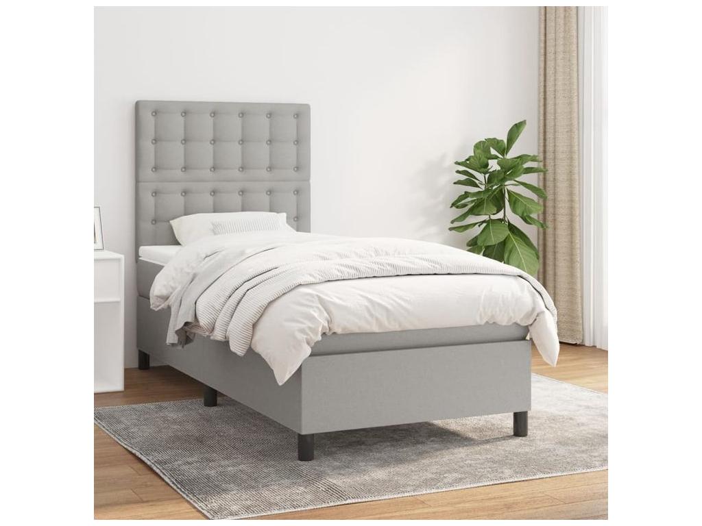 Matelas en tissu blanc, 100 x 200 cm - dlz1766568448478