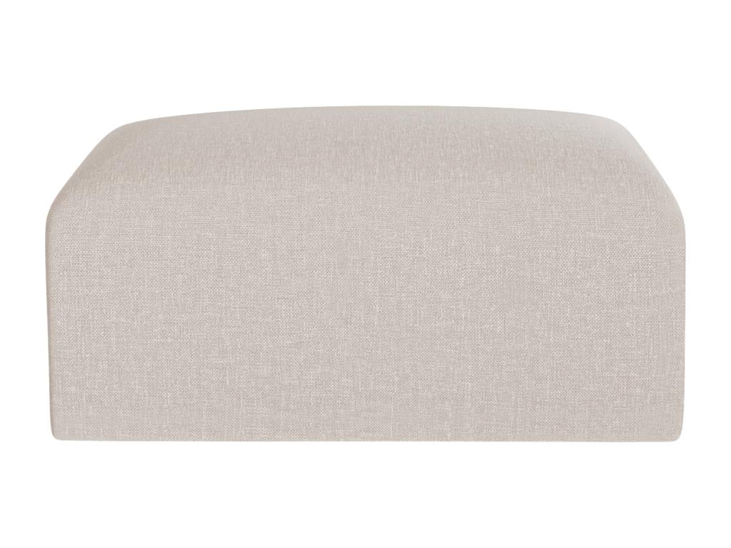 Pouf en tissu beige
