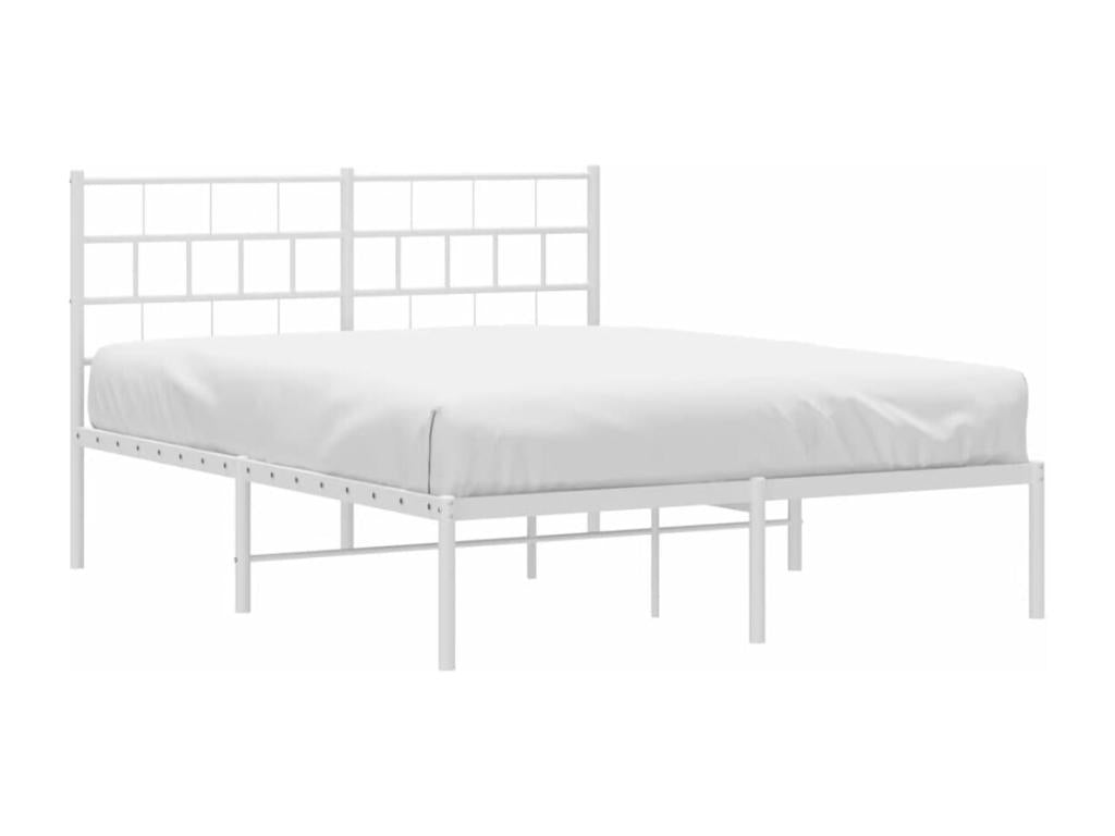 Matelas en métal blanc, 160 x 200 cm