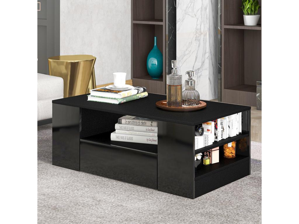 Table basse noire