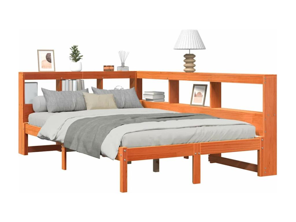 Matelas en bois de pin brun, 120 x 190 cm