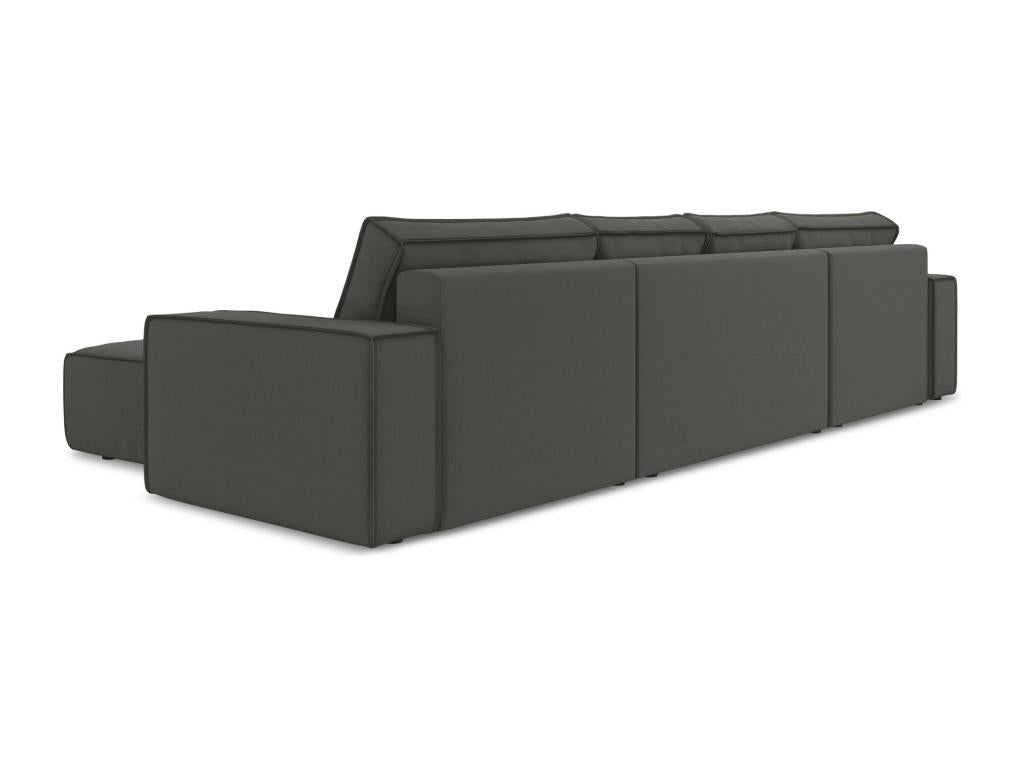 Canapé-lit en velours anthracite