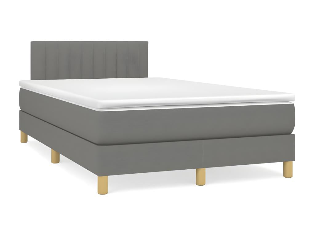Matelas en tissu gris, 120 x 190 cm